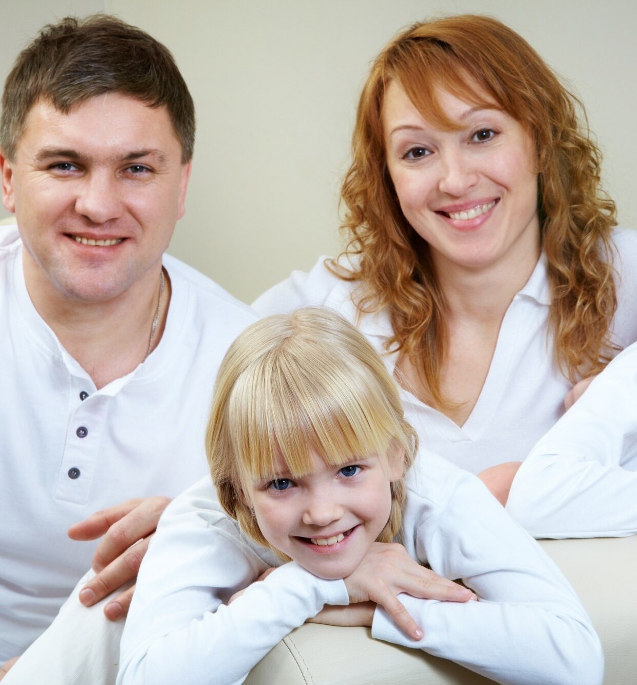 A family with healthy, confident smiles